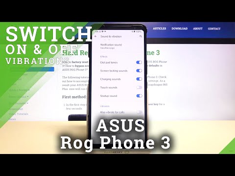 ASUS ROG Phone 3 - Change Vibration Settings