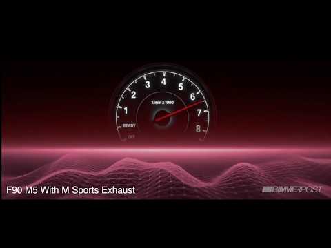 2018 BMW M5 (F90) M Sports Exhaust System Compared to Standard Exhaust