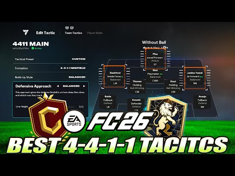 FC 26 New GOATED 4-4-1-1 Custom Tactics Will Make You One of the Best Players Ever!