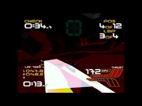 Wipeout 2097 - gameplay part 7 - GARE D' EUROPA - gold