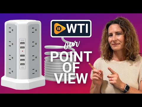 Surge Protector Power Strip Tower with USB Ports - WTI product video review