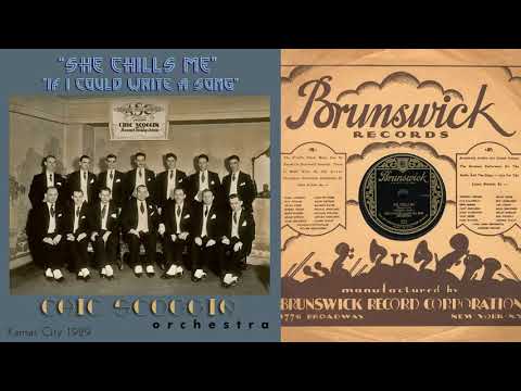 1929, She Chills Me, If I Could Write a Song, Chic Scoggin Orch. HD 78rpm