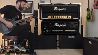 Video thumbnail for Metal Amp Shooutout: Bogner Snorkler (modded marshall) vs. Bogner Uberschall Rev Green by Analog Eddie