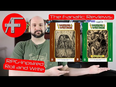 AtF tutorial+review: Warriors and Writings-an RPG-themed Print & Play  Roll & Write by Nice@Dice
