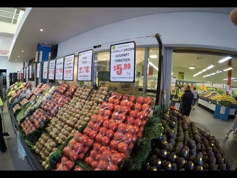 Fresh Produce Store at Sydney Fish Market - Go Pro Walkthrough