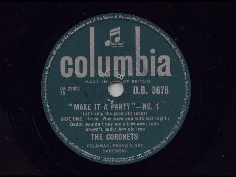The Coronets 'Make It A Party No 1' 1955 78 rpm