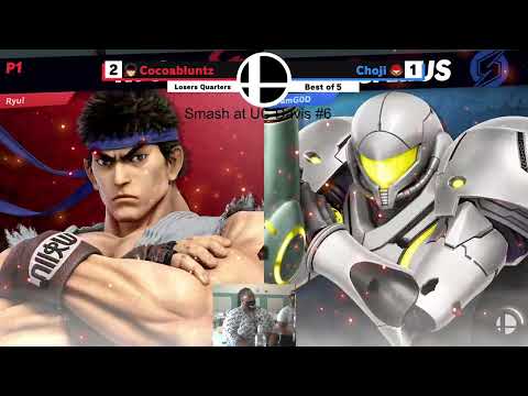 Smash at UC Davis #6 Losers Quarters - Cocoabluntz (Ryu) vs. Choji (Ryu/Snake/Samus)