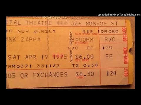 Zappa/Beefheart/Mothers - Willie The Pimp, Capitol Theatre, Passaic, NJ, April 19, 1975 (late show)