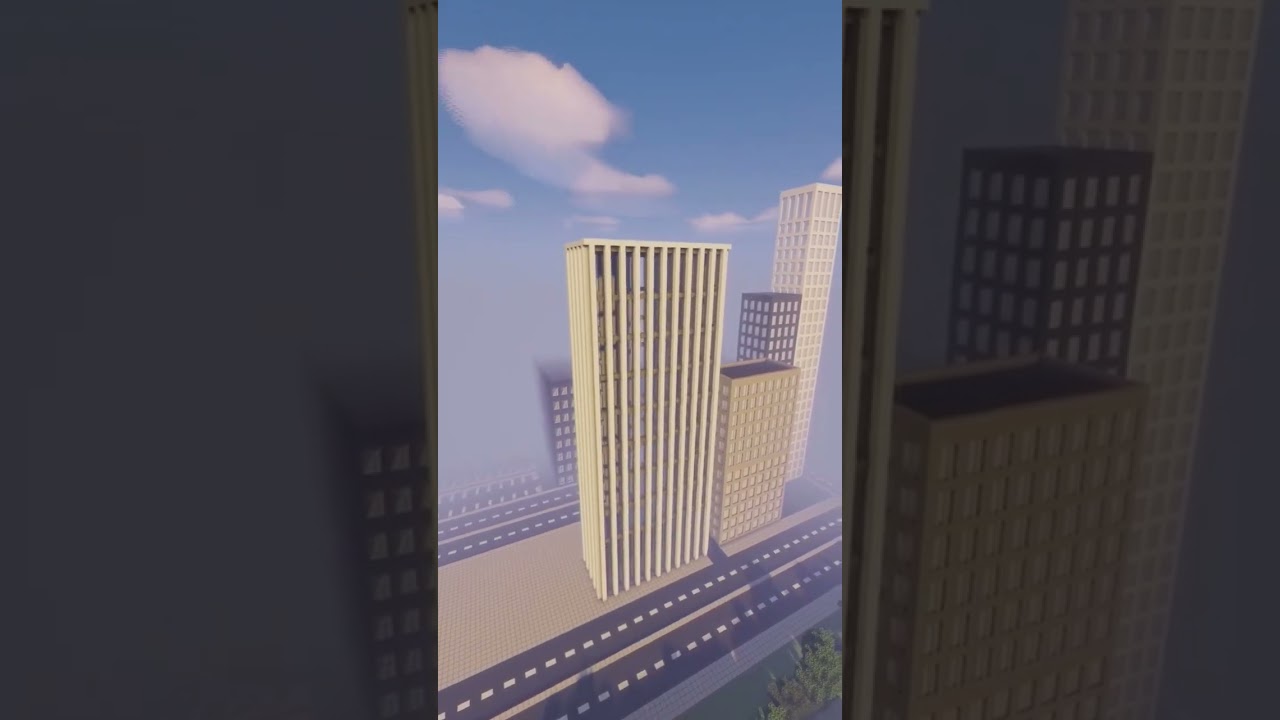 Making a skyscraper in Minecraft!