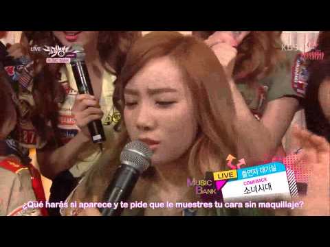 [SUB ESPAÑOL] Girls' Generation | Backstage de Music Bank (04/01/13)