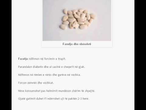 Fasulja dhe shëndeti   Të mirat shëndetësore të fasules
