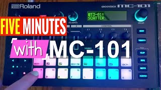 Video thumbnail for FIVE MINUTES WITH : Roland MC-101 Zen Core Groovebox by sonicstate