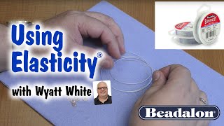 Beadalon-Satin Silver Elasticity Featuring Wyatt White