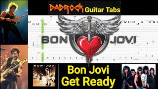 Get Ready - Bon Jovi - Guitar + Bass TABS Lesson