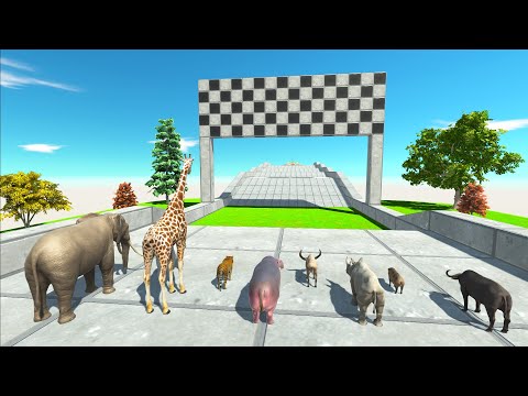 SPEED RACE OF ANIMALS WHO CAN GET CUP TOP 1 - Animal Revolt Battle Simulator