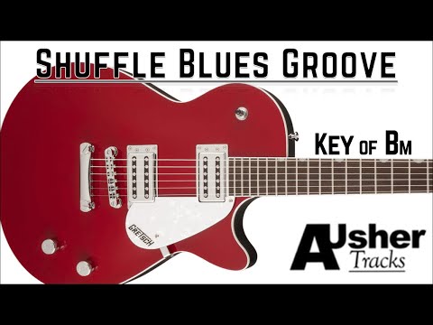 Shuffle Blues Groove in B minor | Guitar Backing Track