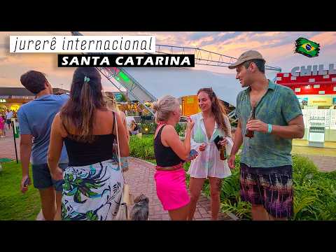 Walking in Jurerê Internacional 🇧🇷 Brazil — Jurerê Open — Florianópolis, Santa Catarina 【 4K UHD 】