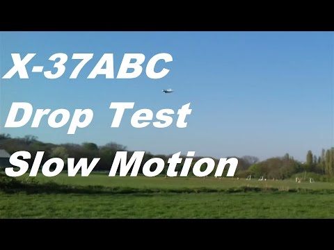 Drop Test RC X-37ABC Slow Motion x-37b x37b Mini Shuttle Dream Chaser Dropped