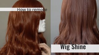 How to Remove Unnatural Shine From a Wig