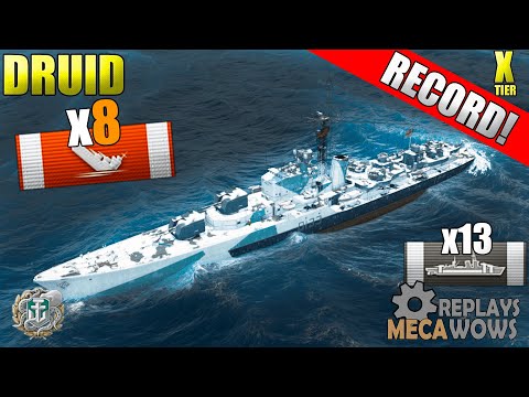 Druid 8 Kills & 109k Damage | World of Warships Gameplay 4k