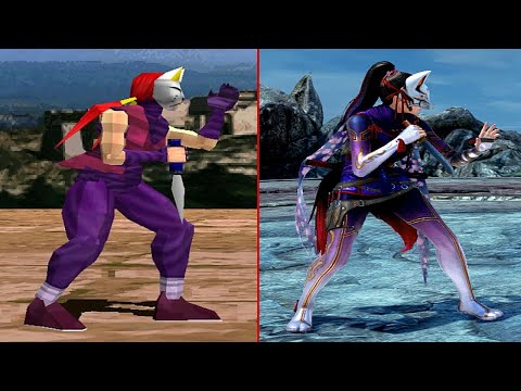 Tekken -  Kunimitsu 10 Hit Combo Evolution Gameplay (1080p 60FPS) 2022