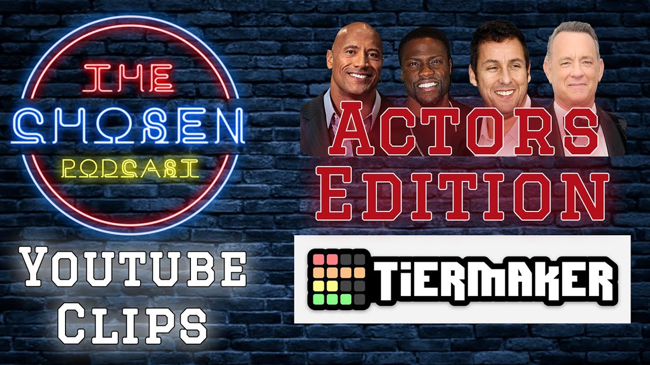 Actor tier list (Tiermaker) ft The Rock, Kevin Hart, Dicaprio and more!