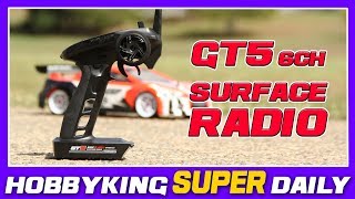 Turnigy GT5 6CH 2.4GHz AFHDS 2A Radio di Superficie con Ricevitore GT5 (giroscopio)