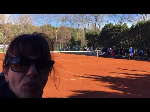Presentación de Thiago Tirante en la cancha 1 con representantes menores .