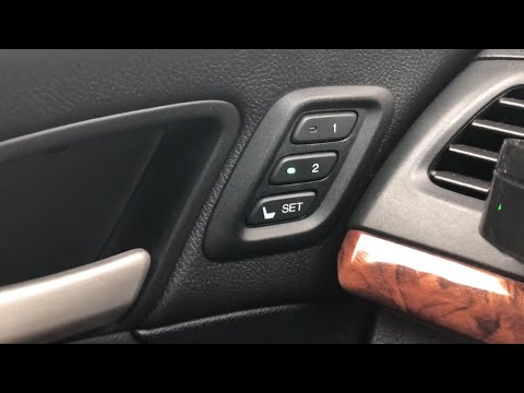 How To Program Seat Memory Settings On All Honda/Acura Models With This Feature