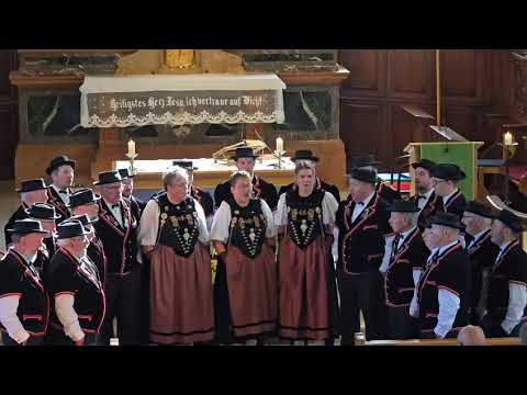 Erntedank Gottesdient Marbach 2025.  Bärgli-Jutz (Adolf Stähli)