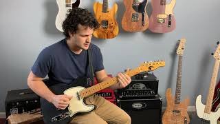 Video thumbnail for Michael Weisman - #36 Black Glaser Bender T-style. by E.B. Roosters Guitars - Blom Guitars
