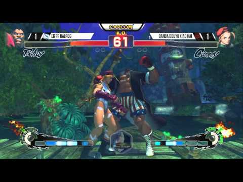 CEO 2015 USF4 Top 8 Losers Bracket - EG PR Balrog (Boxer) vs Qanba Douyu Xiao Hai (Cammy)