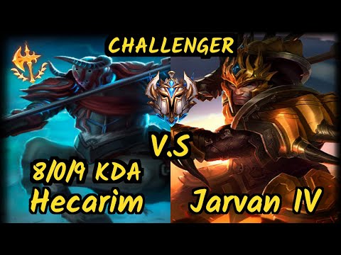 UP LeChase (HECARIM) vs JARVAN IV - 8/0/9 KDA JUNGLE CHALLENGER GAMEPLAY - BR