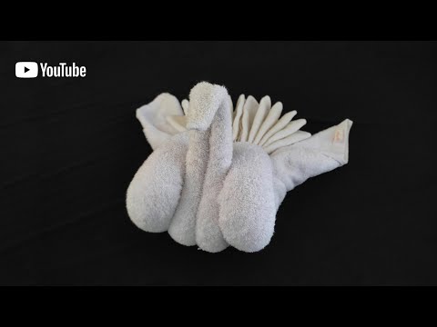 How to make animal towels swan | towel folding | towel art