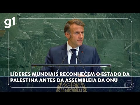 Líderes mundiais reconhecem o Estado da Palestina antes de assembleia geral da ONU
