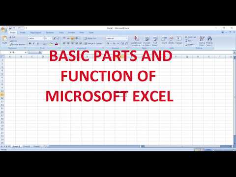 Basic Parts and Function of Microsoft Excel