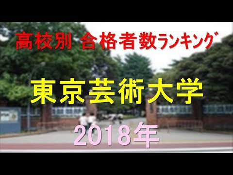 栄養学科 東京芸術大学 高校別合格者数ランキング 2018年【グラフでわかる】