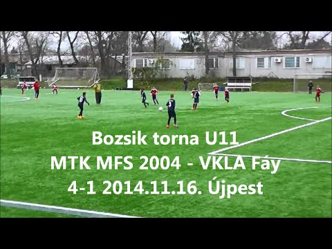 Bozsik torna U11 MTK MFS 2004 - VKLA Fáy 4-1 2014.11.16. Újpest