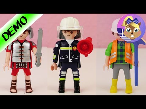 Playmobil φιγούρα 3 σε 1!Πυροσβέστης-Πολεμιστής-εργάτης!