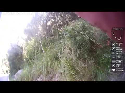 Tri camp 2016 Sa Calobra bike crash