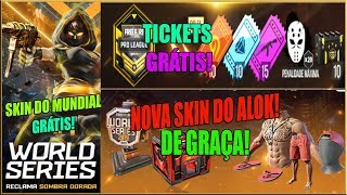 Nova Skin do Mundial e Nova Skin do Alok de Graça, Novo Cubo Mágico, Tickets de Graça e MAIS