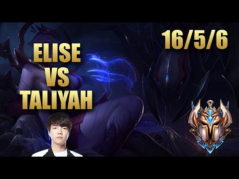 SKT T1 Haru Elise Jungle Vs Taliyah- EUChallenger Patch 9.21