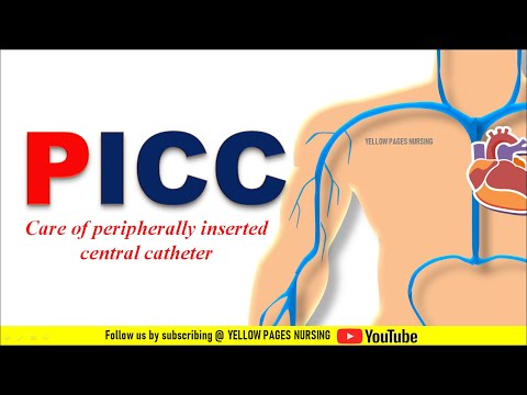 Peripherally inserted central catheter | Care of  PICC Line