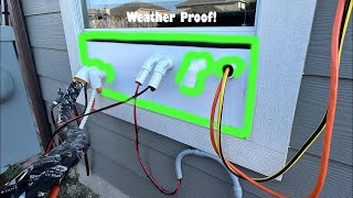 How to Run Solar Wiring Through an Open Window