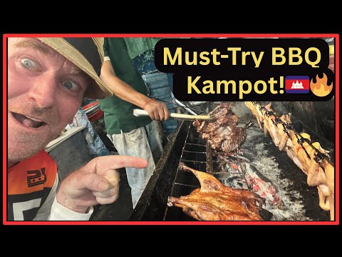Must Try Barbecue Chicken in Kampot Cambodia🇰🇭 4K