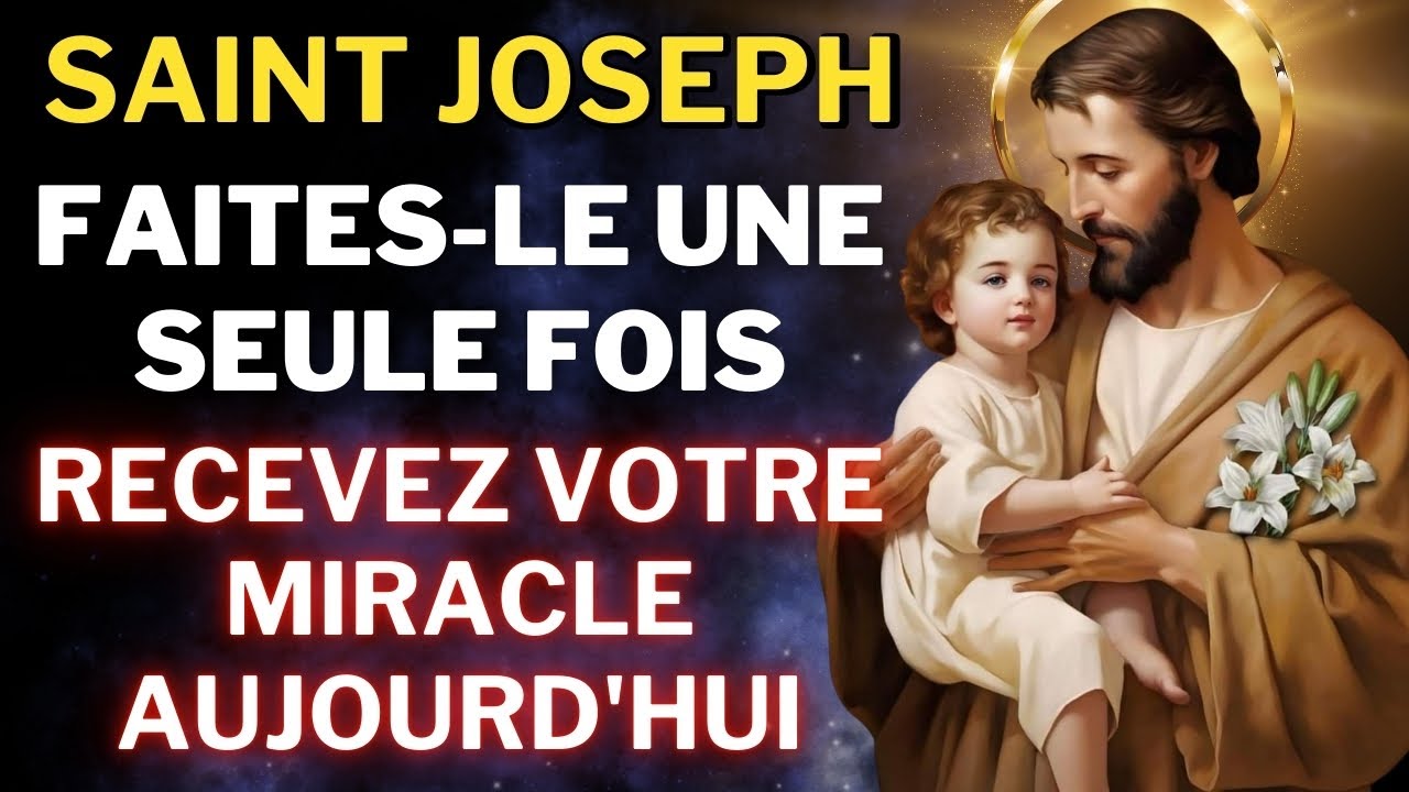PRIÈRE PUISSANTE À SAINT JOSEPH, POUR DES CAUSES DIFFICILES - DÉBLOQUER TOUTE SITUATION🙏