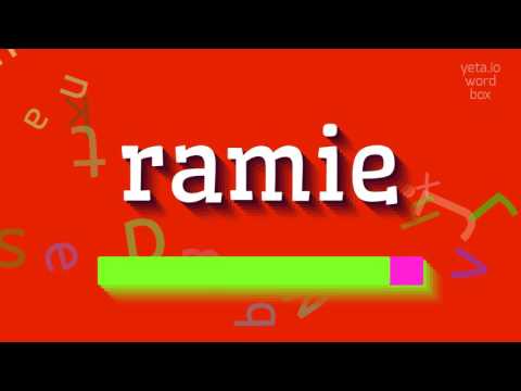 How to say "ramie"! (High Quality Voices)