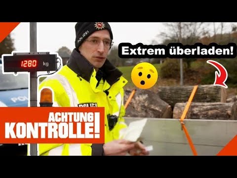 😳"Oha, da bin ich erstaunt!" 😲 Anhänger deutlich ÜBERLADEN! |1/2| Kabel Eins | Achtung Kontrolle