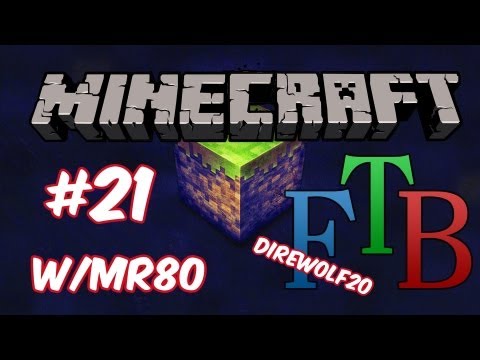 Minecraft Direwolf20 FTB MP Let's Play [Ep21]- Minium Stone And A Link Modifier