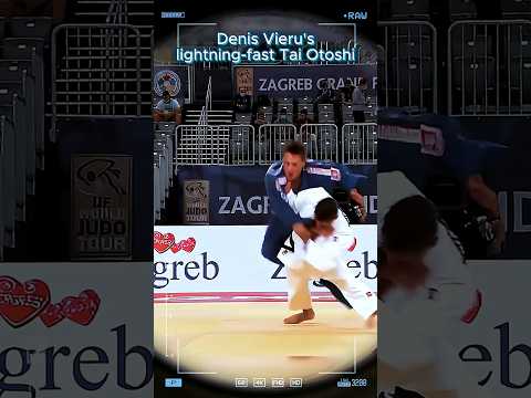 Unleashing Speed: Denis Vieru's Incredible Tai Otoshi Technique! 💥⚡ #shorts #judo